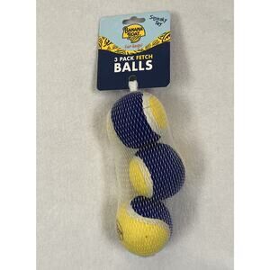 Banana Boat Dogs Fetch Balls Tennis Ball 3 Pack Chew Squeaky Toy